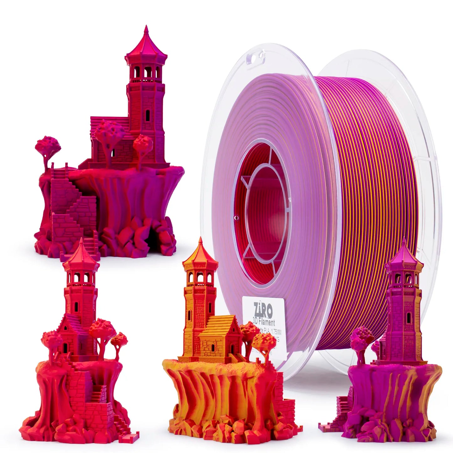 Tri Color PLA Matte - Afterglow
