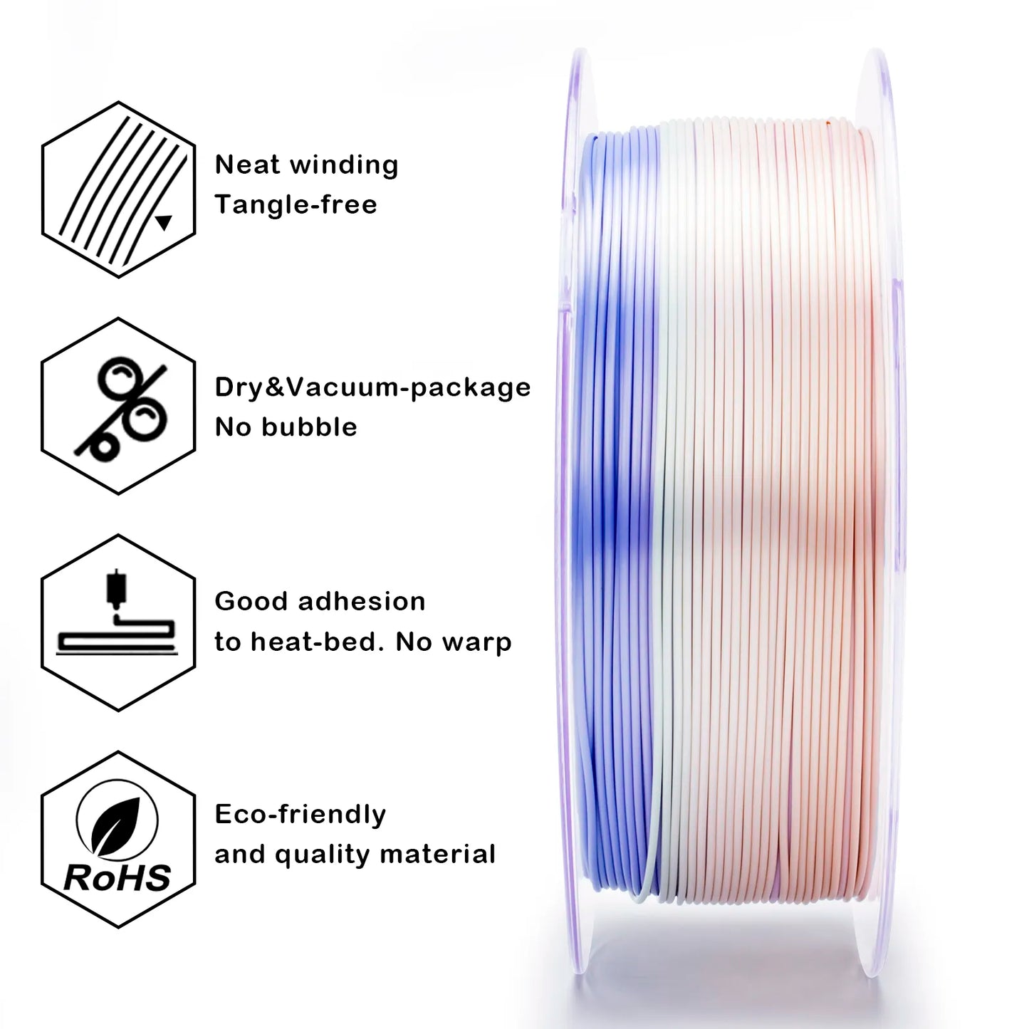 PLA Silk Gradient - Pastel Pearl