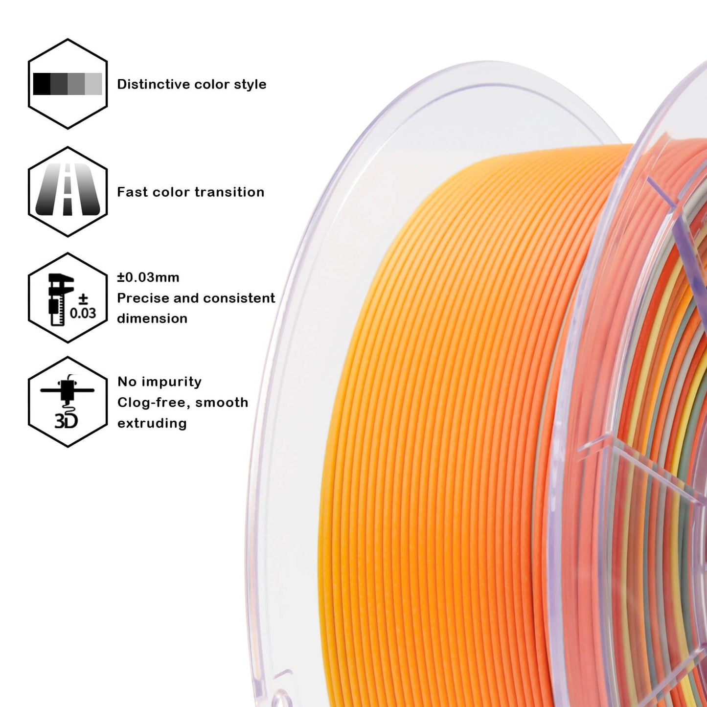 ZIRO Gradient PLA Matte - Paint splash