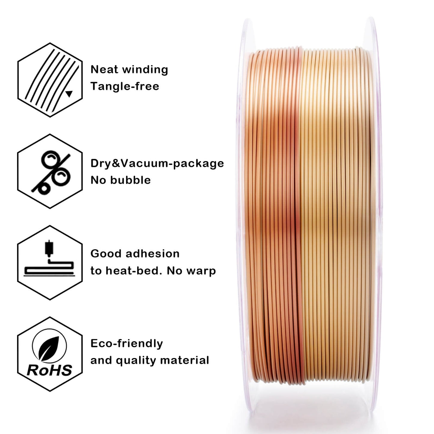 ZIRO PLA Silk Gradient - Ember