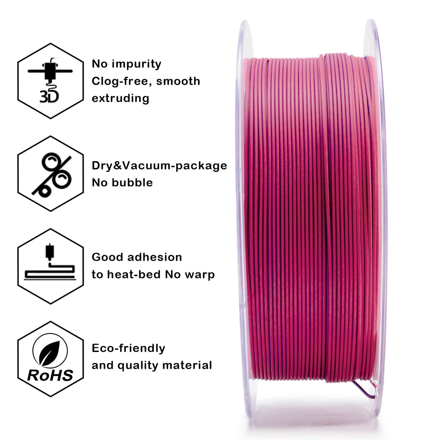 ZIRO Tri Color PLA Matte - Frosted Berry