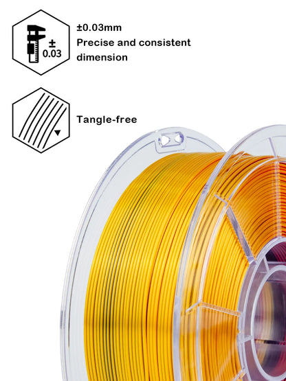 PLA Silk Dual & Tri-Color - Steampunk