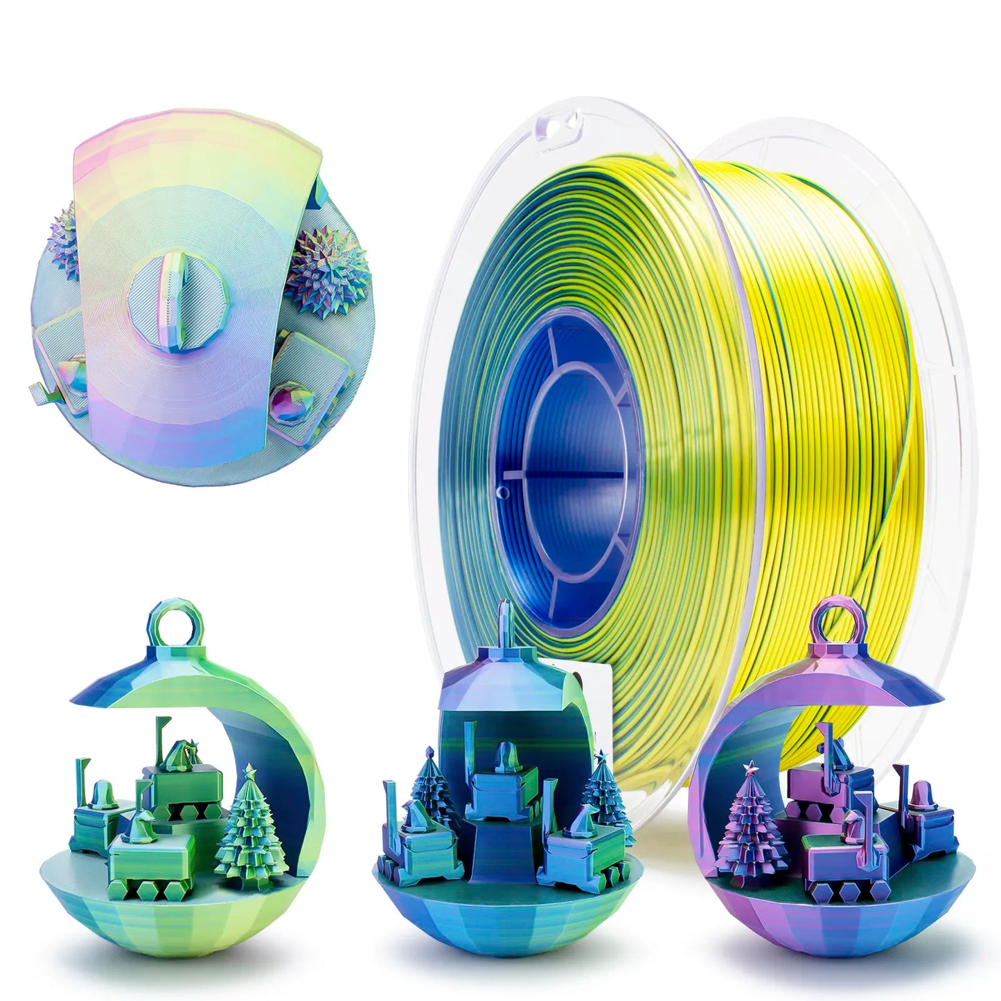 PLA Silk Dual & Tri-Color - Polar sky