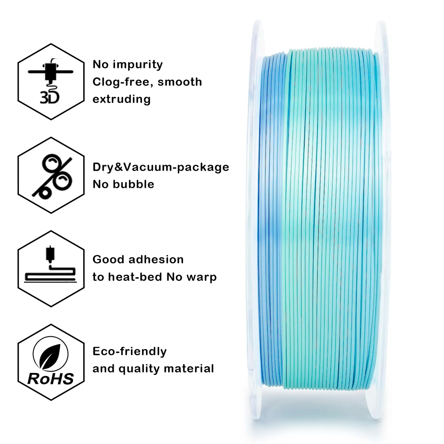 ZIRO PLA Silk Gradient - Pure
