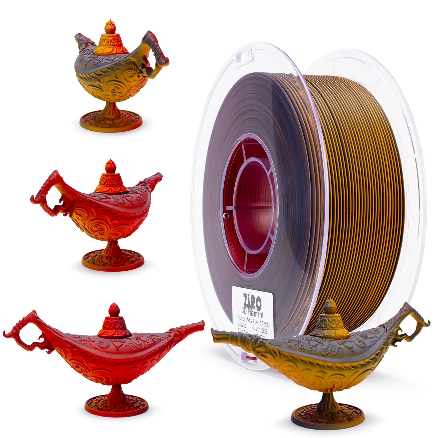 ZIRO Tri Color PLA Matte - Volcano