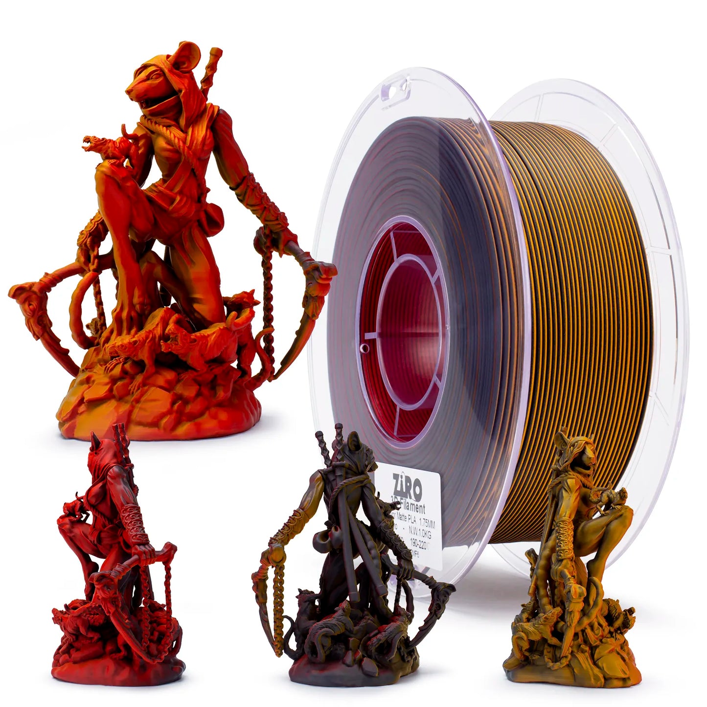 ZIRO Tri Color PLA Matte - Volcano