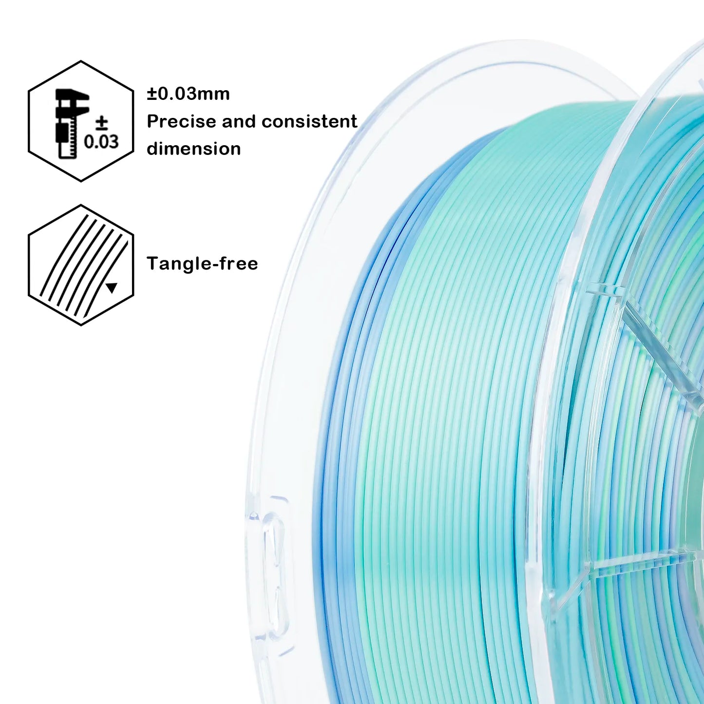 ZIRO PLA Silk Gradient - Pure