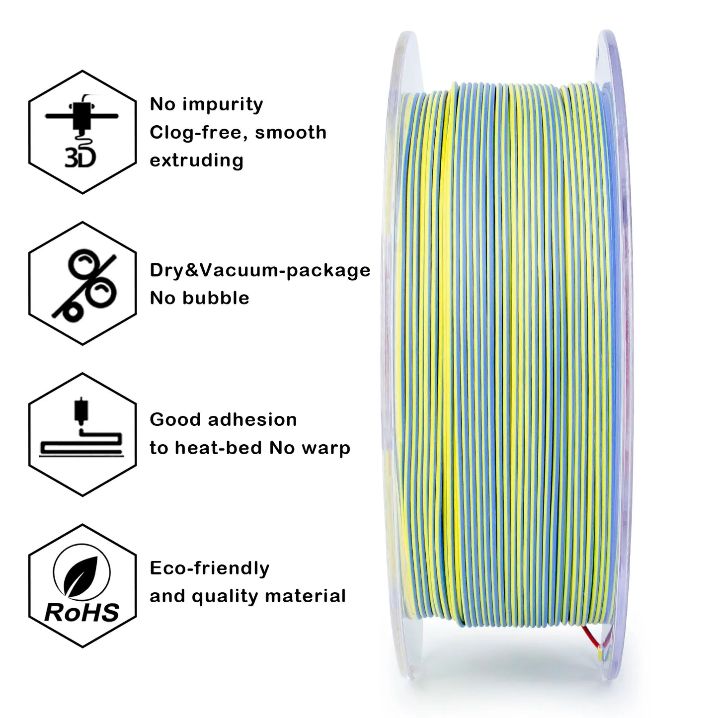 ZIRO Tri Color PLA Matte - Neon