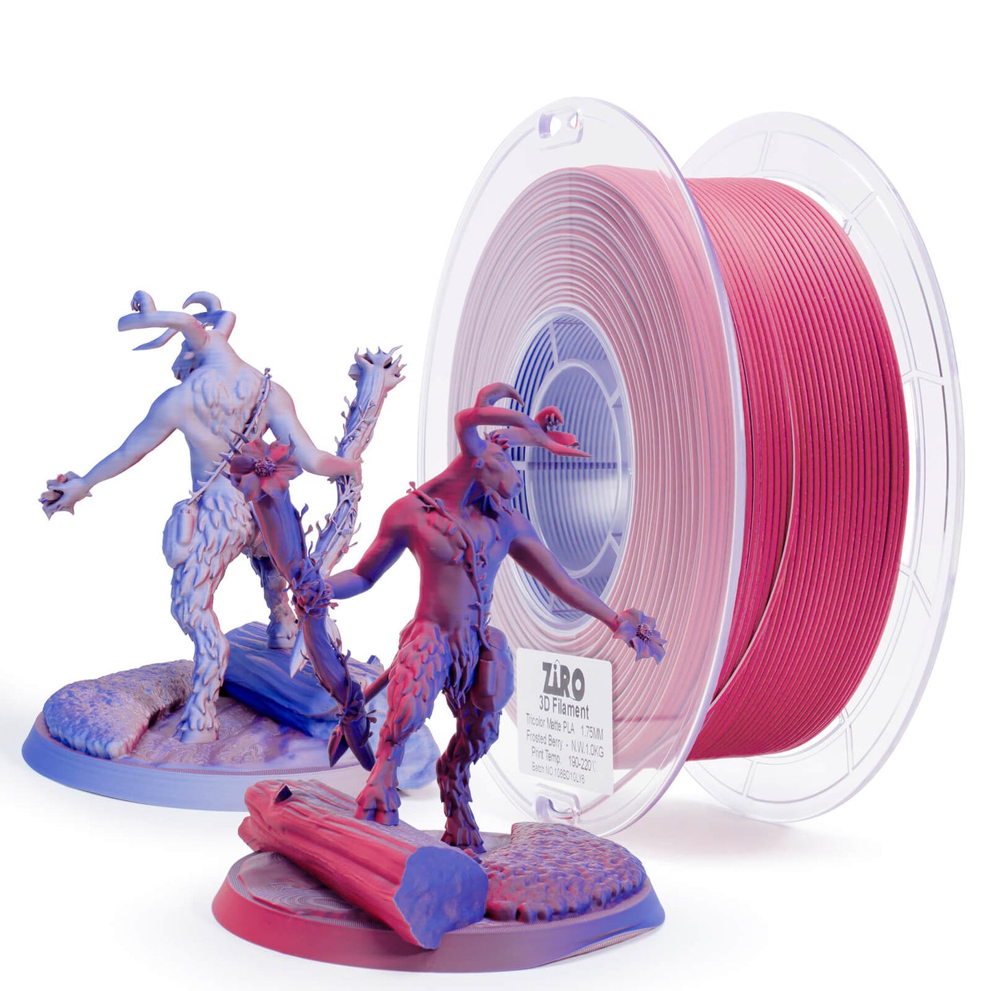 ZIRO Tri Color PLA Matte - Frosted Berry